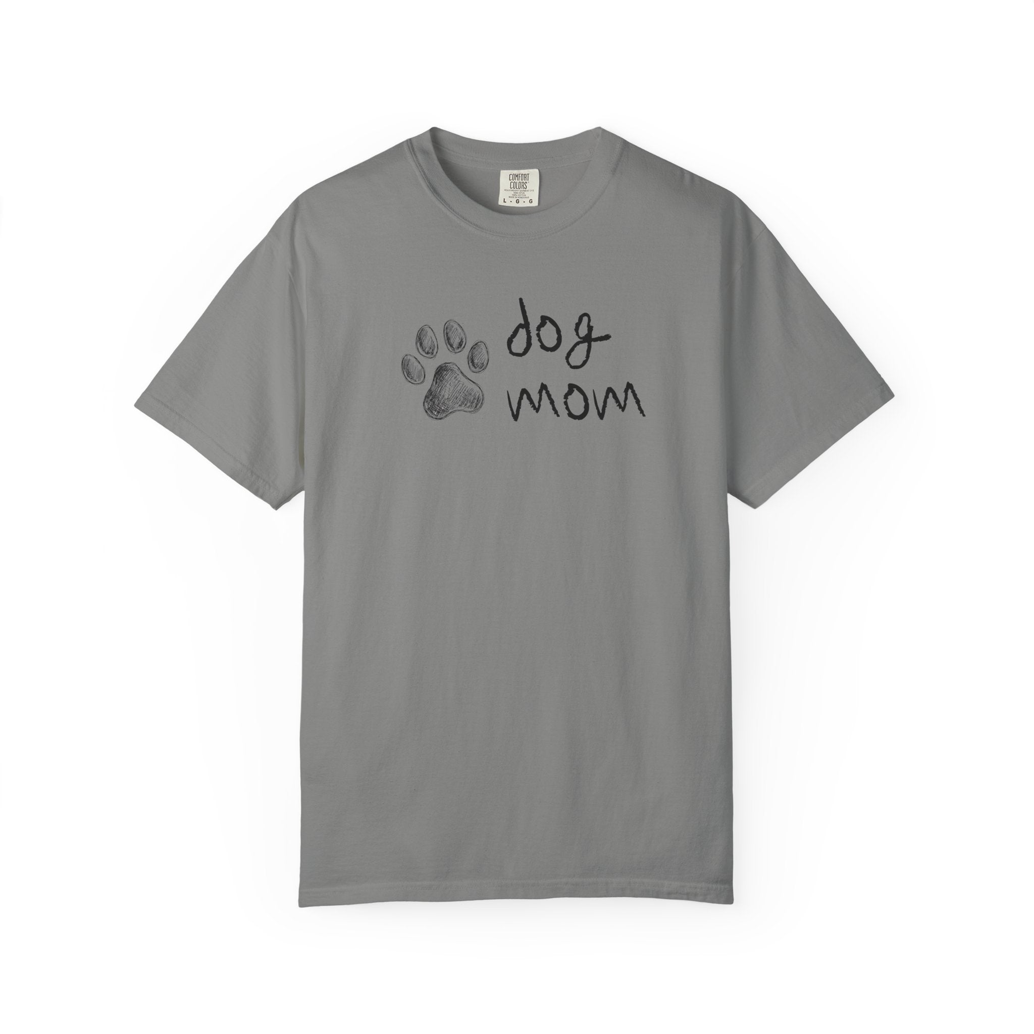 Dog Mom T-Shirt — Paw Print Graphic Tee for Dog Lovers