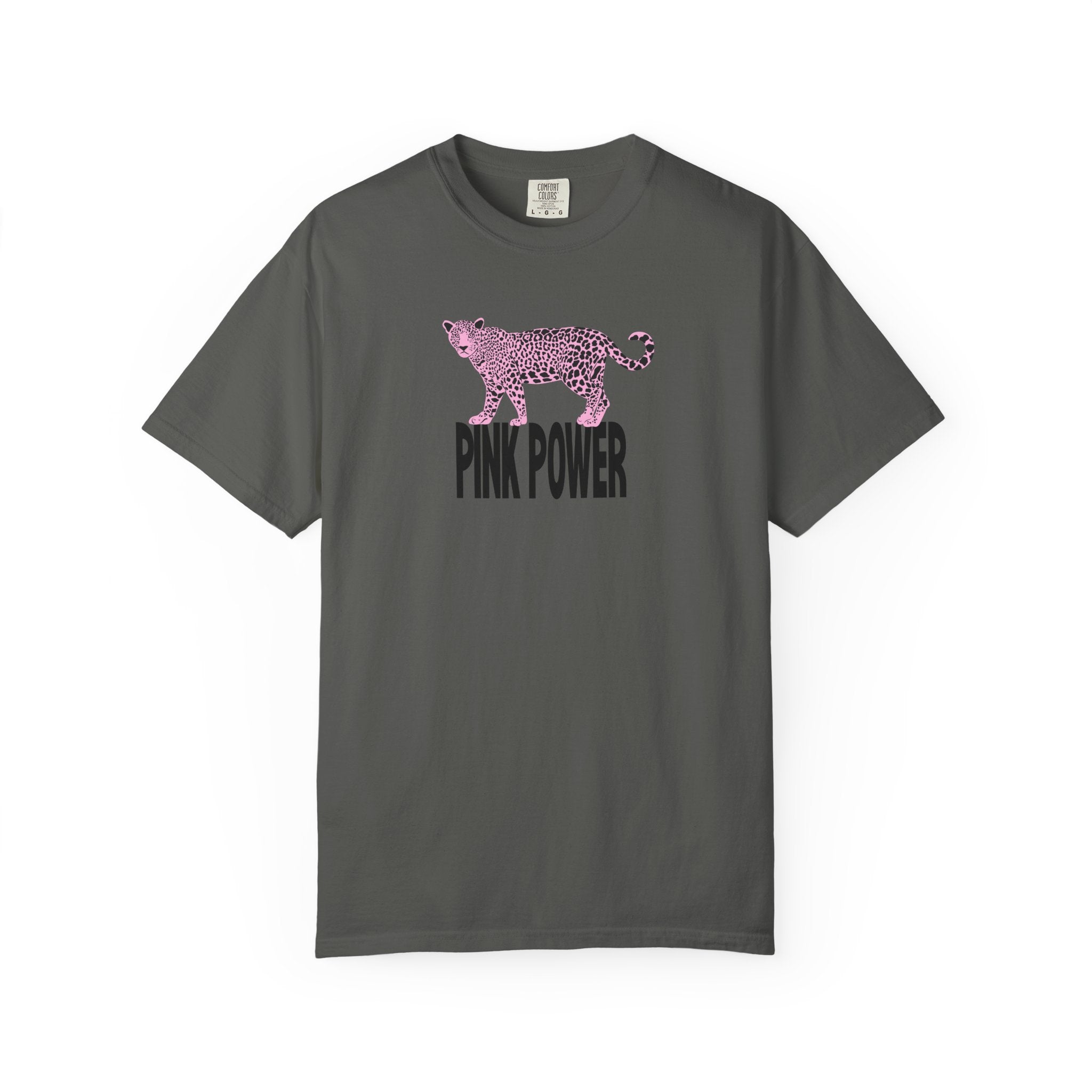 Pink Power Leopard T‑Shirt- Leopard Pink Graphic Tshirt