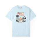 Beach Please T-Shirt — Vintage Sunset Palm Beach Tee