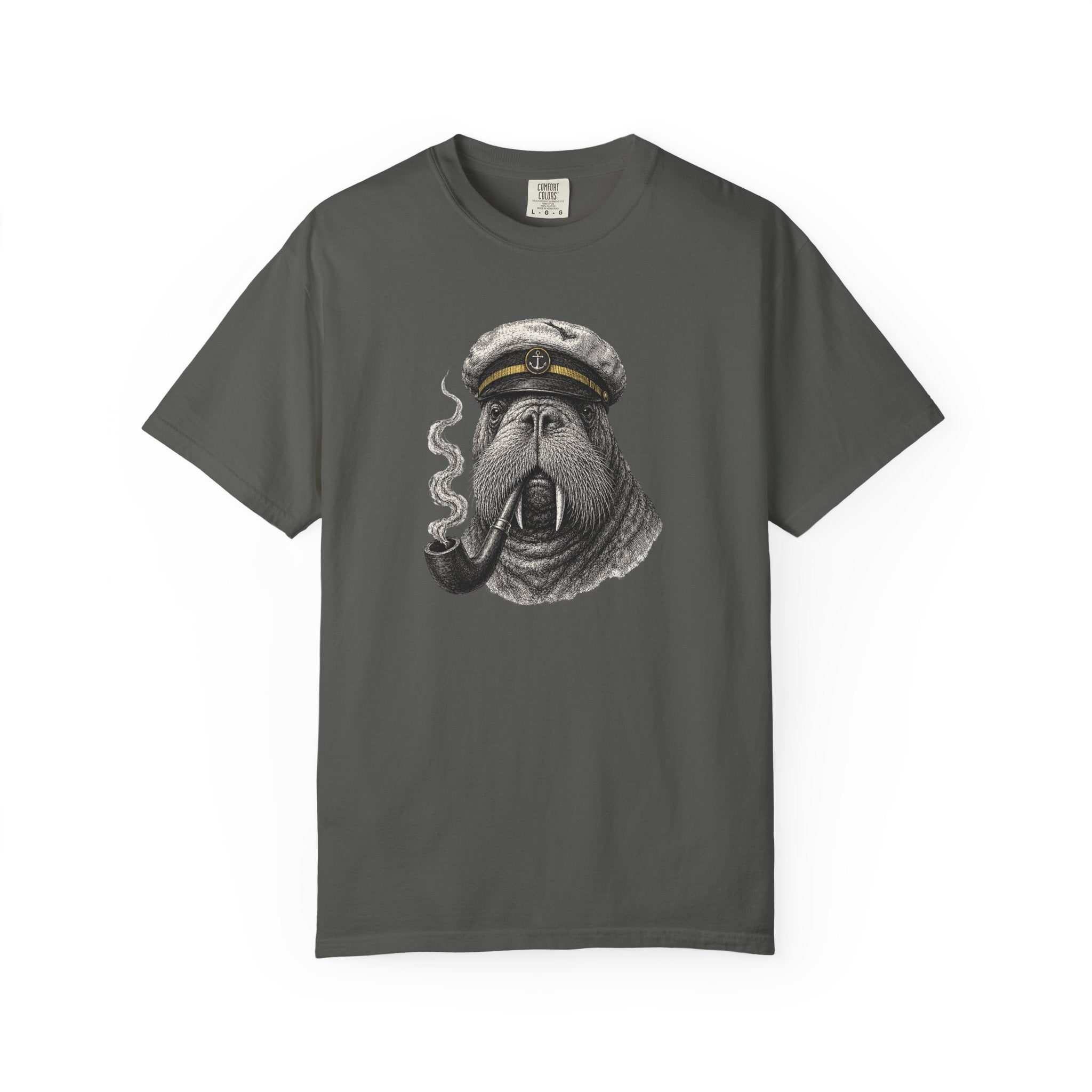 Captain Walrus T-Shirt — Ocean Life Tshirt Design