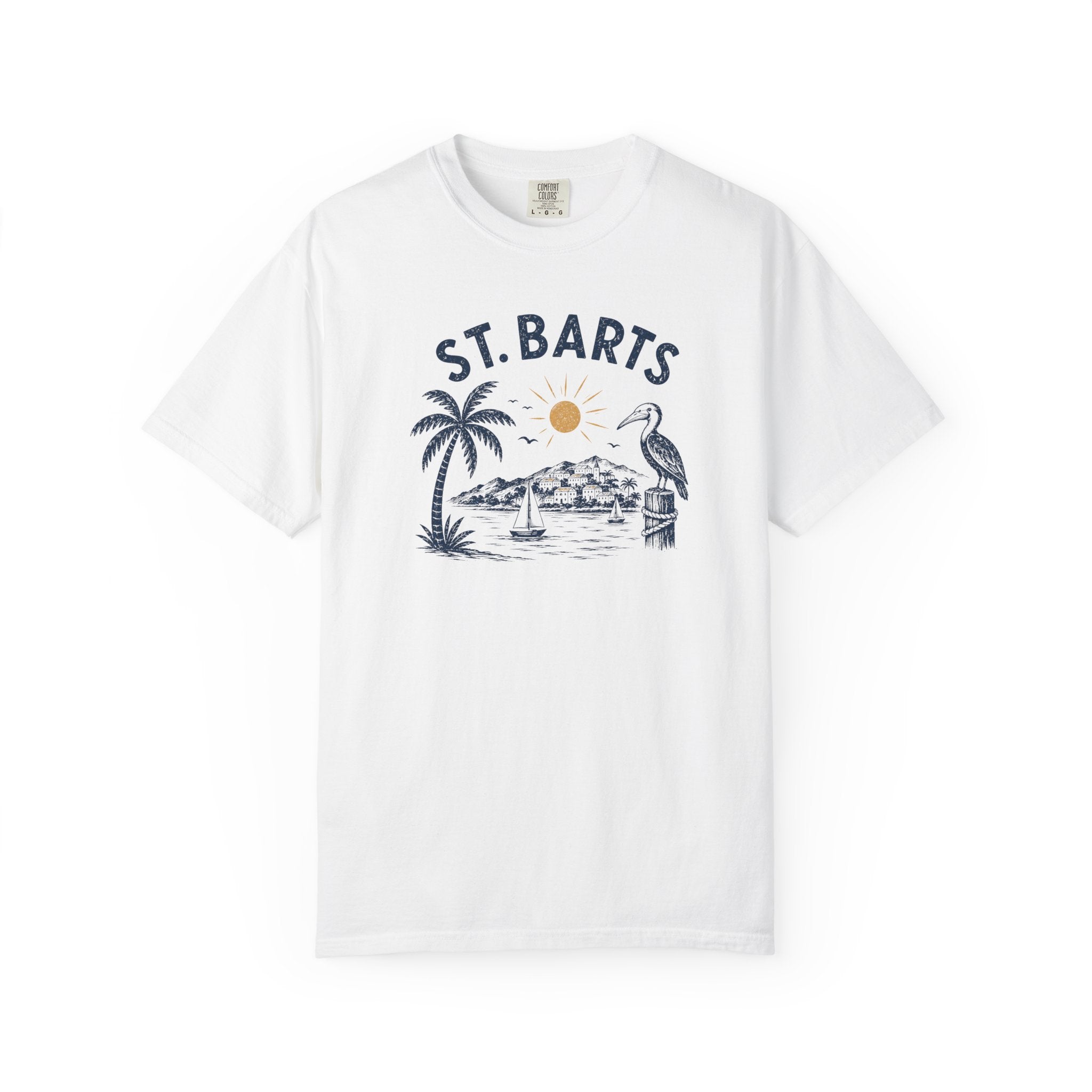 St. Barts Vintage Island T-Shirt — Tropical Beach Graphic Tee