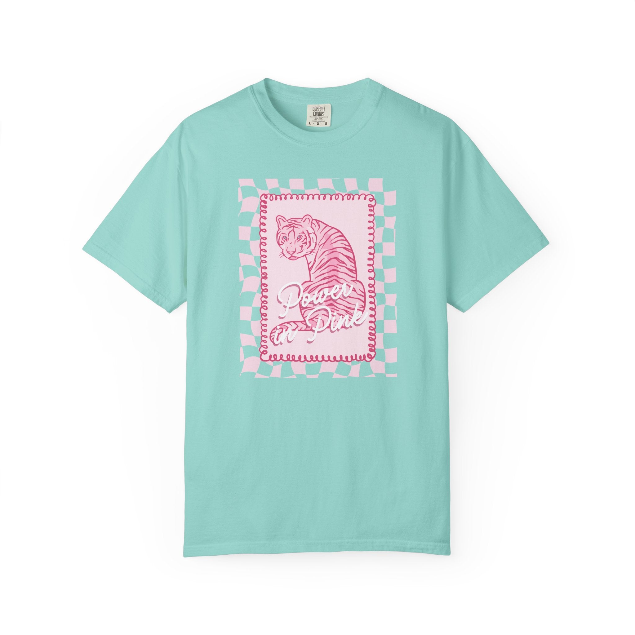 Power in Pink Tiger Tshirt- Cute Tshirts