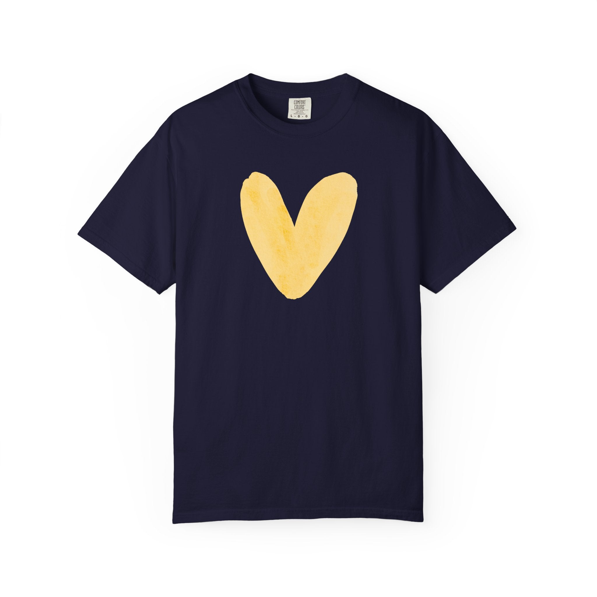 Heart Painted Graphic T-Shirt — Heart Tee for Casual Everyday Wear