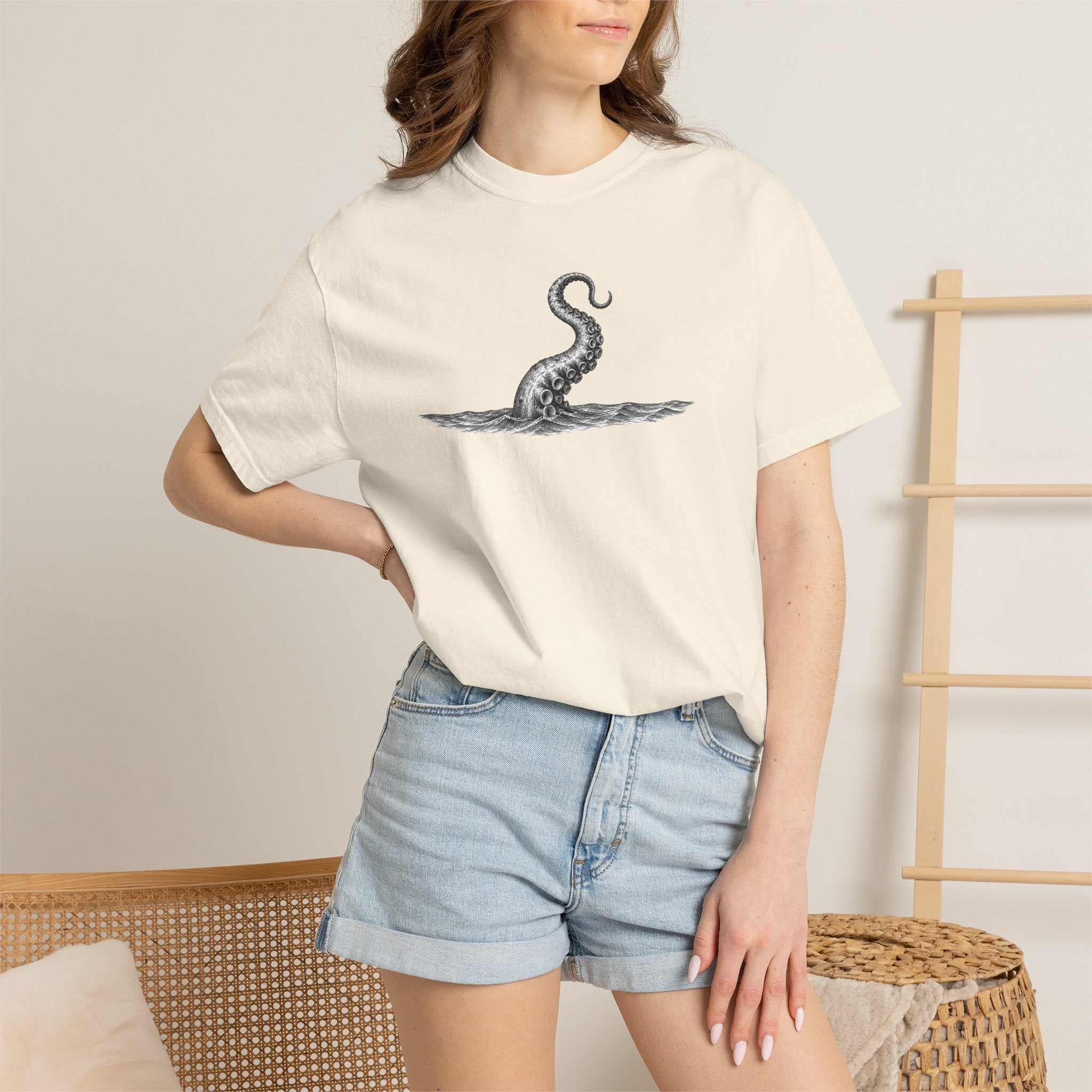 Octopus Tentacle Graphic T-Shirt- Ocean Life Tshirts