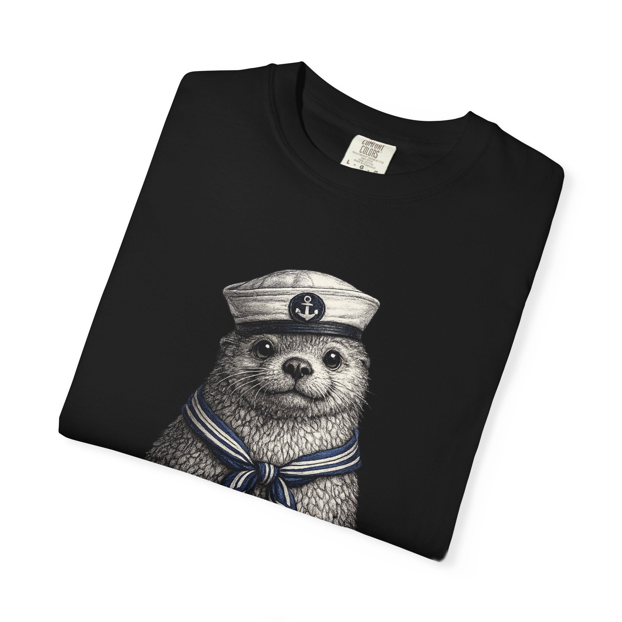 Otter Sailor Graphic T-Shirt — Cute Otter Animal Tee