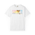 Summer Palm Text T-shirt | Pastel Beach Graphic