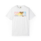 Summer Palm Text T-shirt | Pastel Beach Graphic