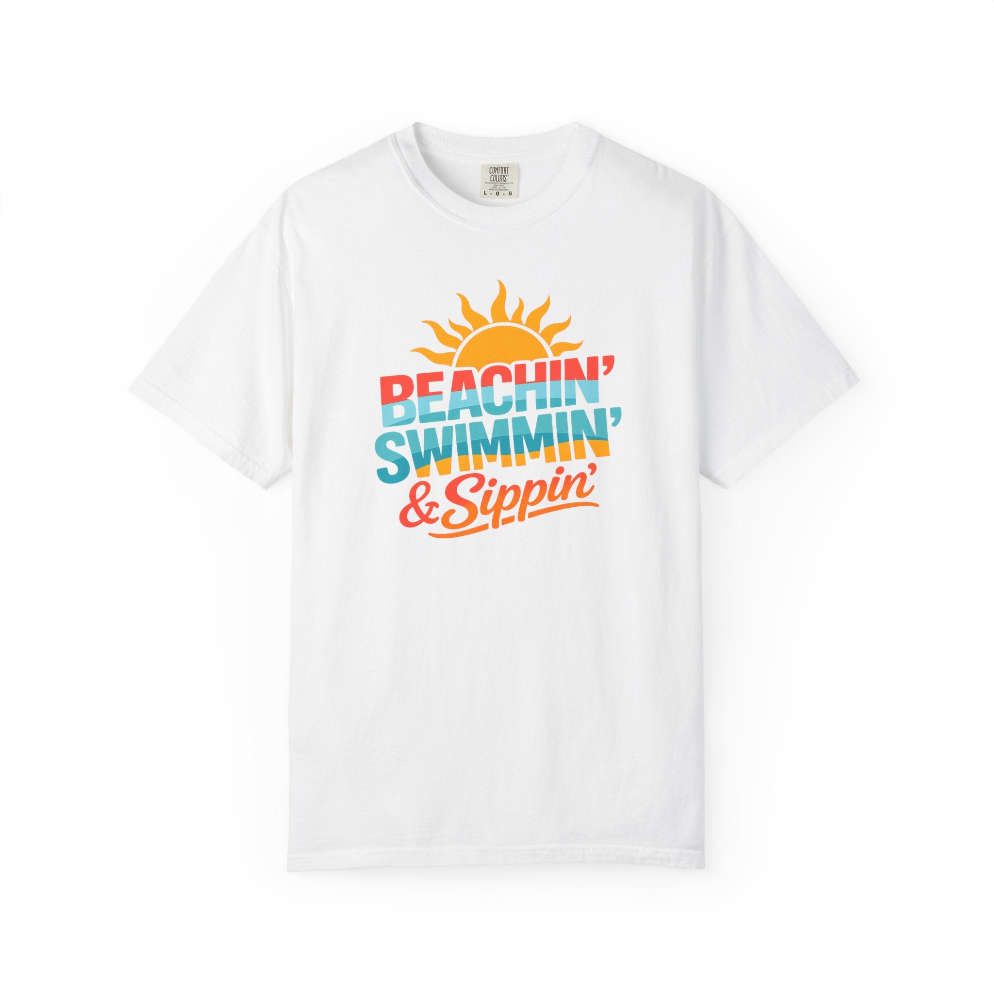 Beachin' Swimmin' & Sippin' T-shirt | Summer Tee