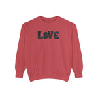 Love Graphic Sweatshirt — Sweatshirt with love and a Heart on the Back