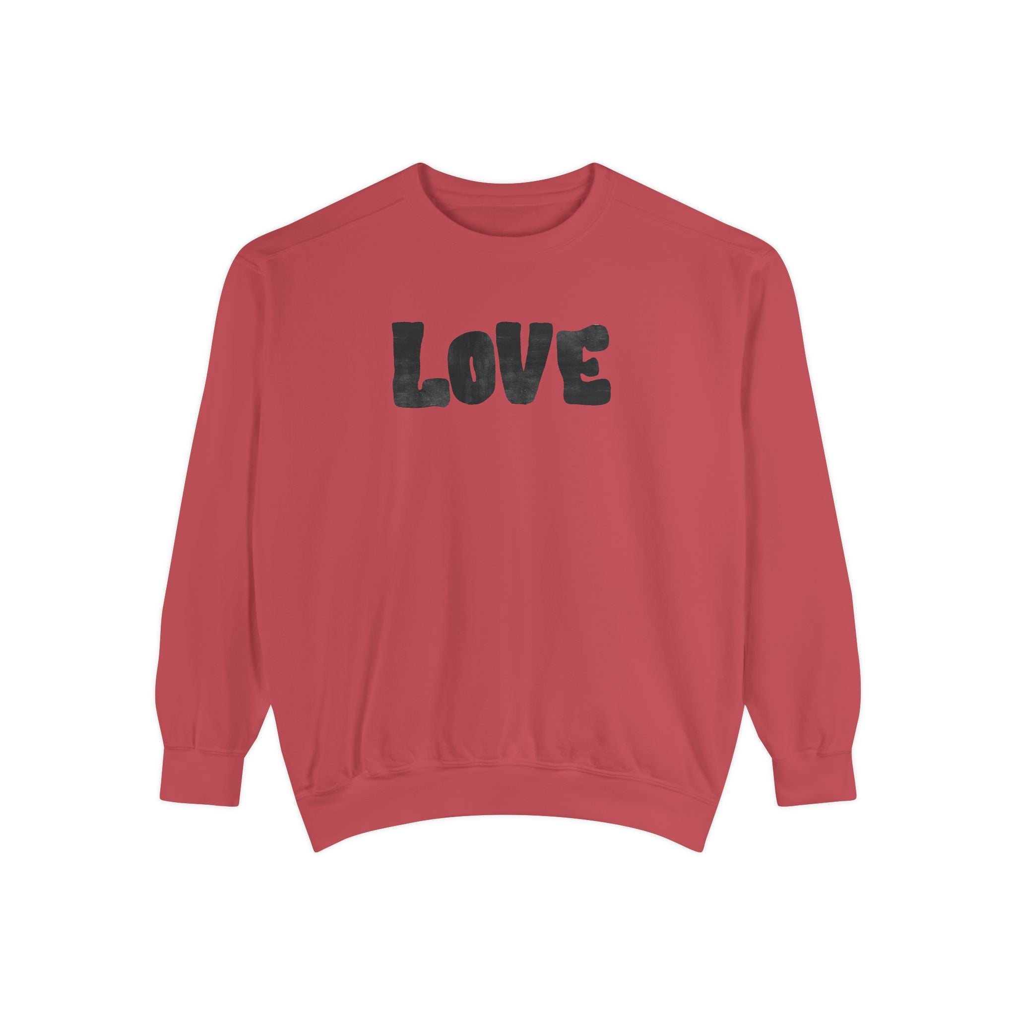 Love Graphic Sweatshirt — Sweatshirt with love and a Heart on the Back