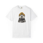 Otter in Beanie T-Shirt — Cute Graphic Tee for Animal Lovers