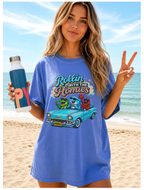 Rollin' With the Homies Retro Cute Graphic Tee