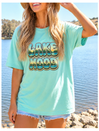 Lake Mood T-Shirt — Retro Bubble Letter Graphic Tee