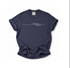 Turtle Swimming in the Water  T-Shirt- Ocean Turtle Minimalist Tshirt