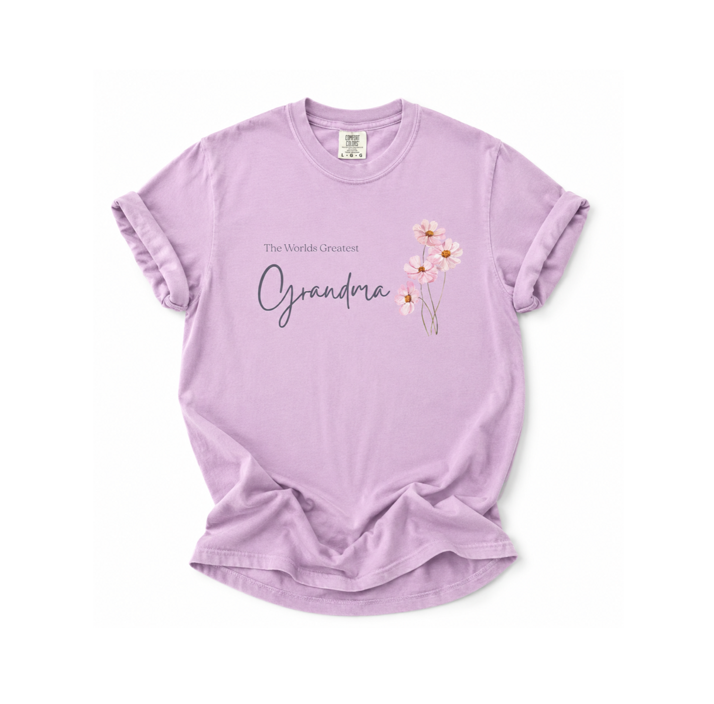 Worlds Greatest Grandma  T-Shirt — Grandma Floral Tshirt