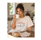 Easy Like Sunday Morning T-Shirt — Cozy Coffee & Pastry Graphic Tee
