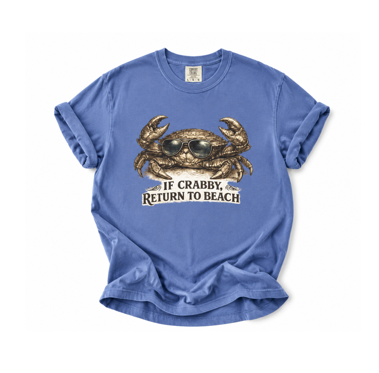 If Crabby Return to Beach T-shirt- Ocean Life tshirt