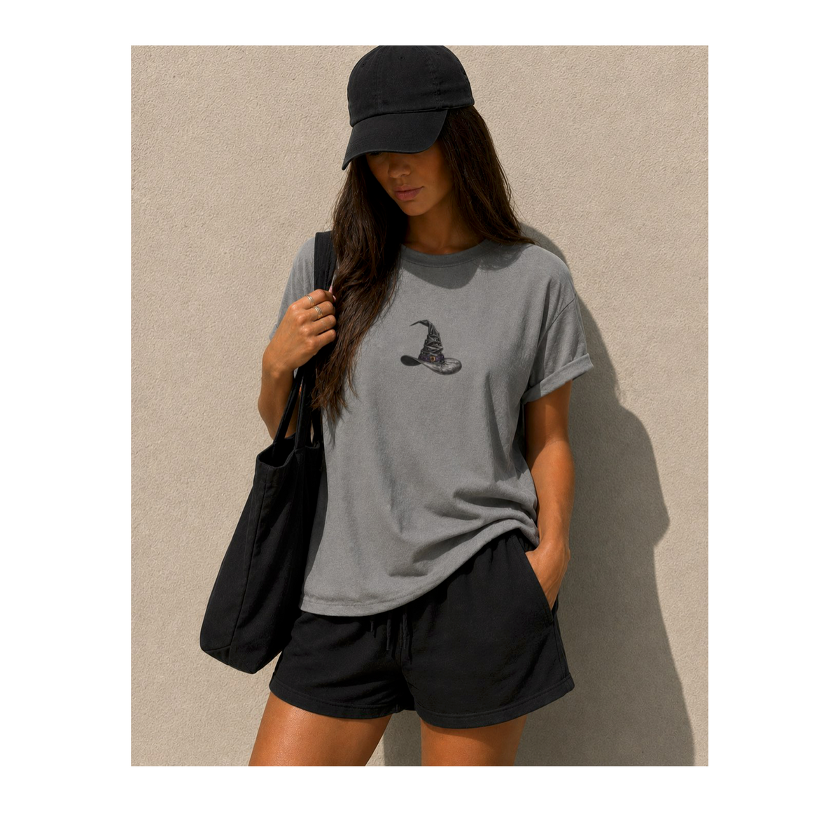 Witches Hat Graphic T-Shirt — Halloween Vintage Vibe Tee