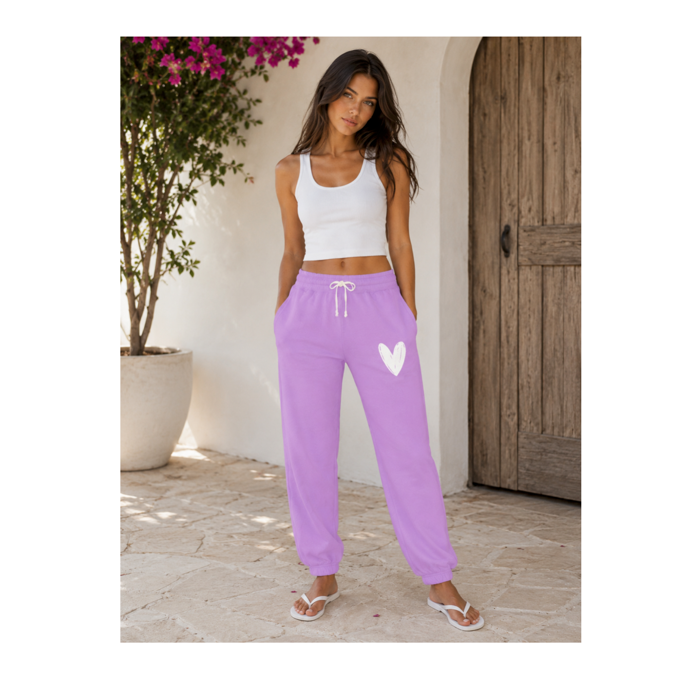 heart sweat pants