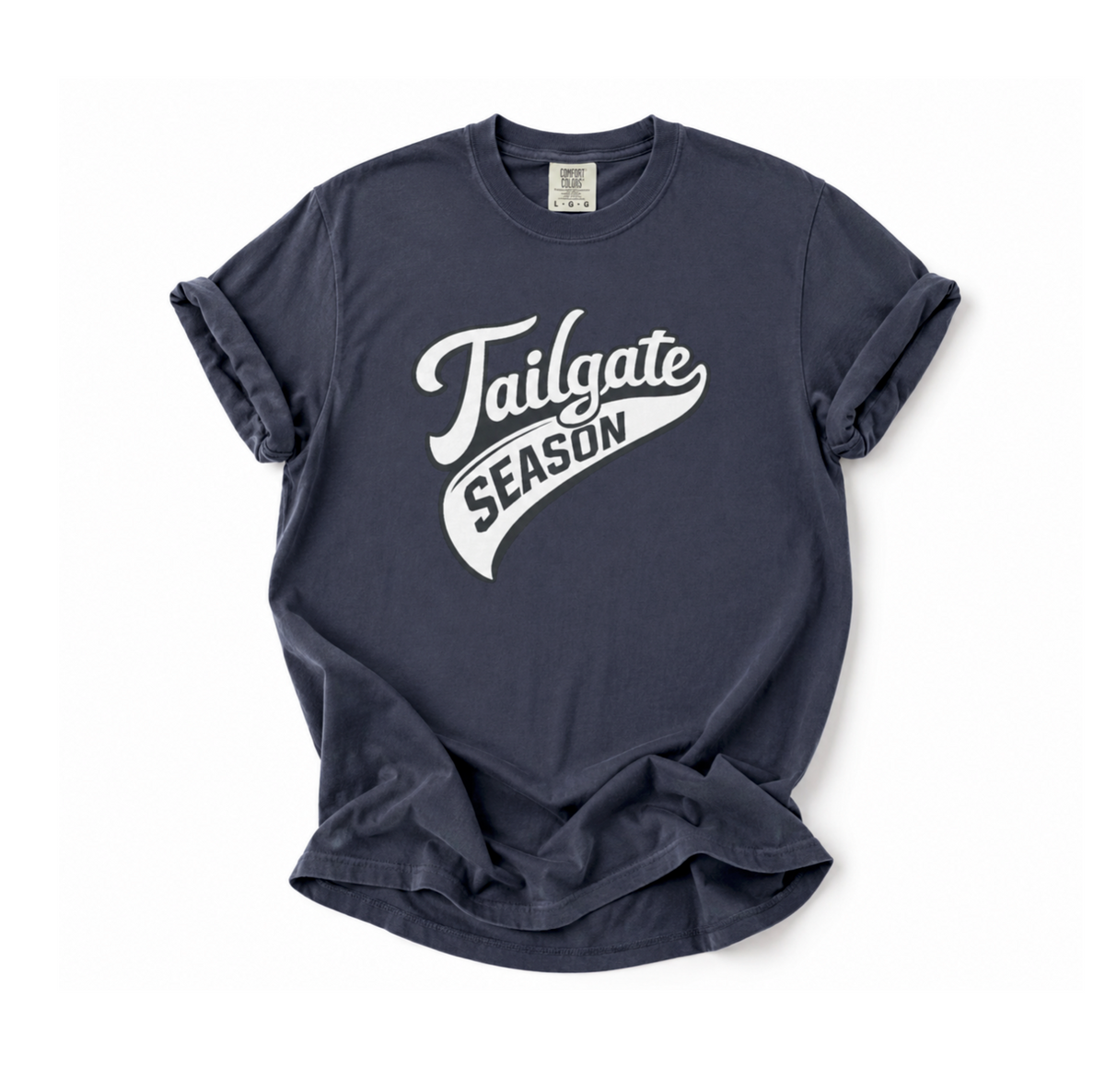Tailgate Season T-Shirt — Vintage Script Game Day Tee