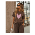 Heart T-Shirt — Heart Painted Short sleeve Tee