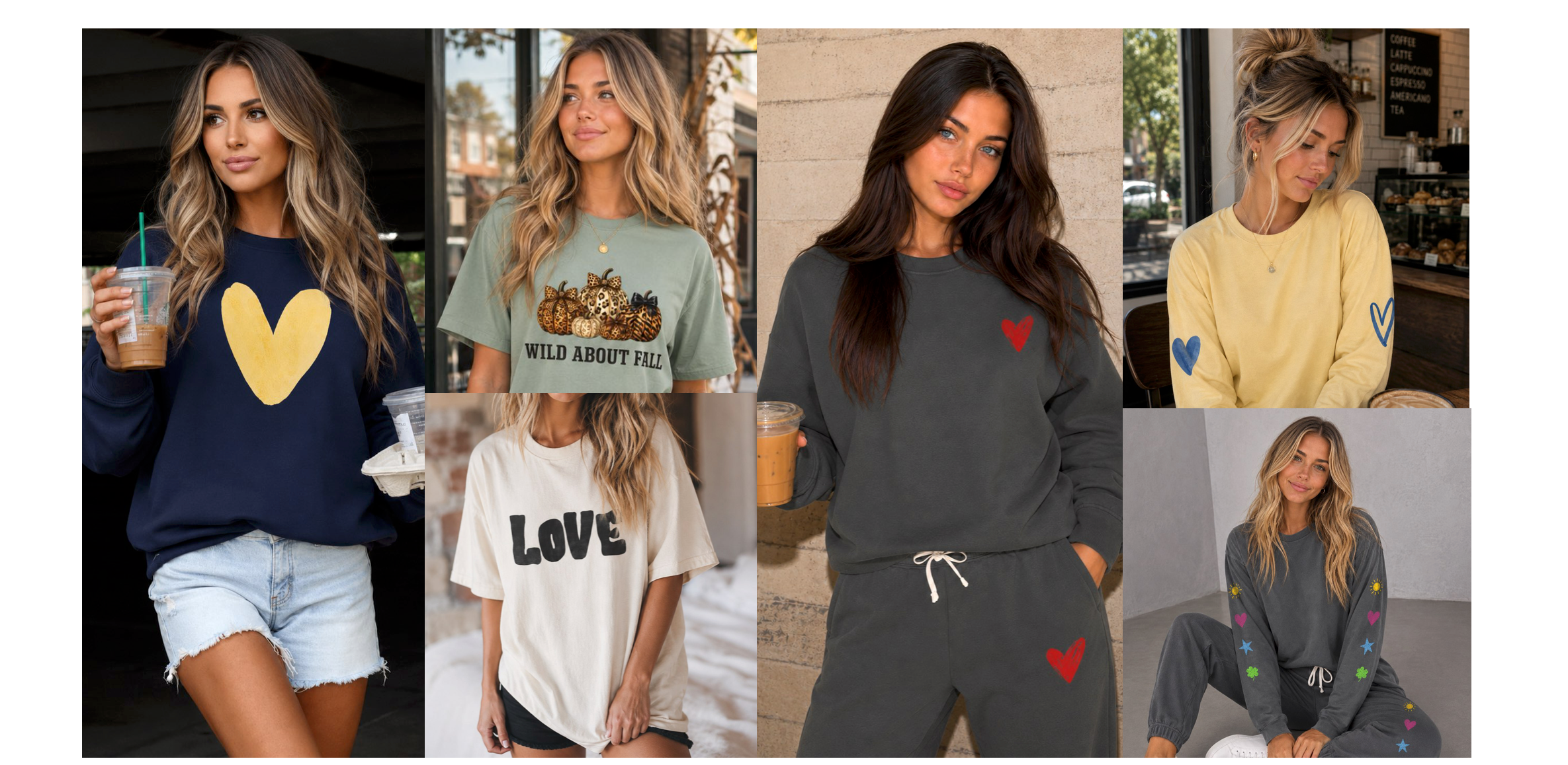love collection, love tshirts, heart tshirts